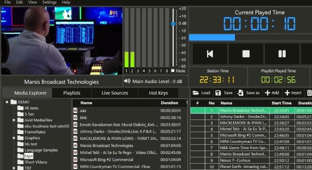 Marsis Playout Supports Multi-Format Playback
